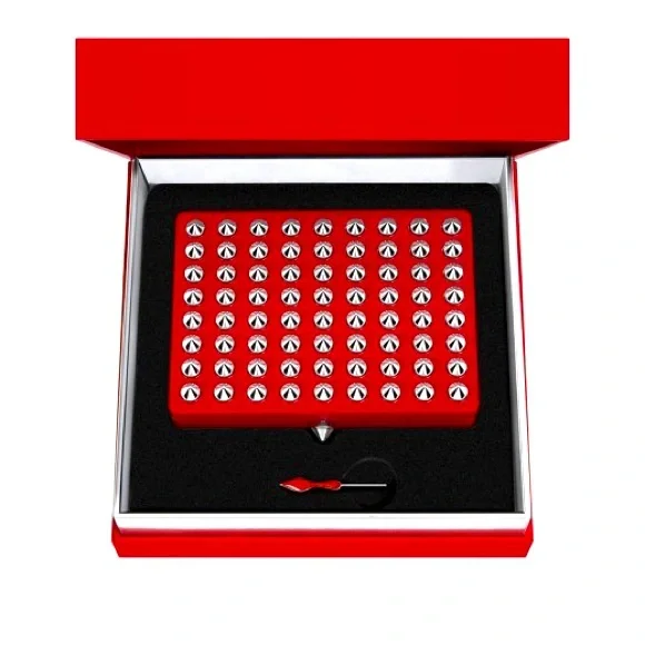 Christian Louboutin Abracadabra La Palette Refillable Studded Card Holder Mirror - Picture 1 of 3
